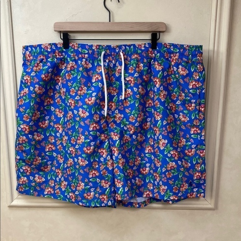 New! Polo Ralph Lauren Floral Print Swim Trunks size 4XB